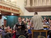 Baritone Edward Robinson at the final rehearsal