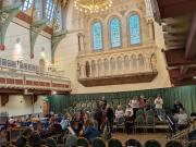 Gathering for the final rehearsal