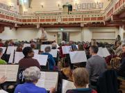 Tom conducting the final rehearsal with the orchestra